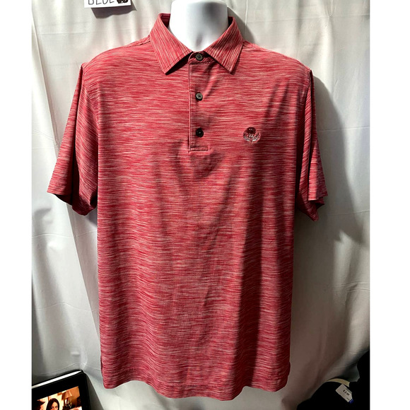 Footjoy Golf polo Red size Medium with Golf Crest - Picture 1 of 13